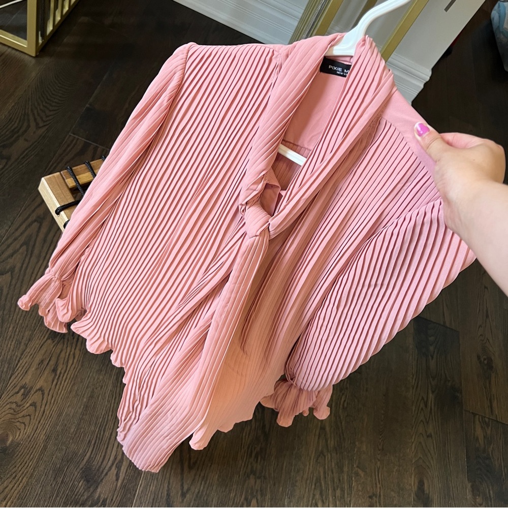 Pixie Market Pink Blouse - Small